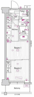 【間取り】 | ガーラ・グランディ川崎西口 | 間取りです。