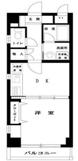 【間取り】 | サンパレス元住吉 | 間取りです。