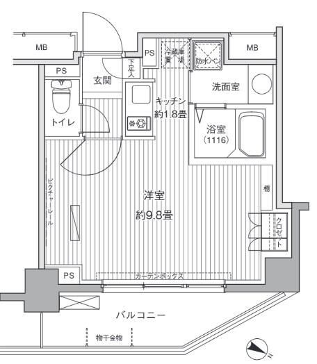 ヒューリックレジデンス茗荷谷の間取り