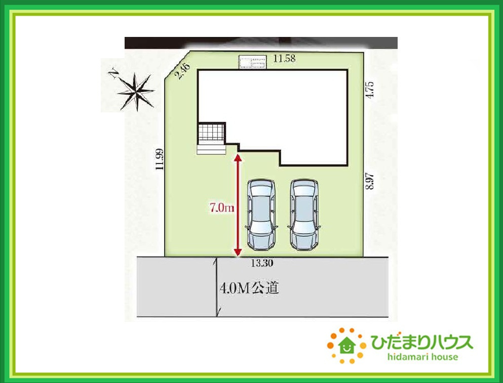 いわき市小名浜南君ヶ塚町3期　新築戸建の区画図|徒歩圏内に公園があり四季折々のイベントを楽しめます☆彡