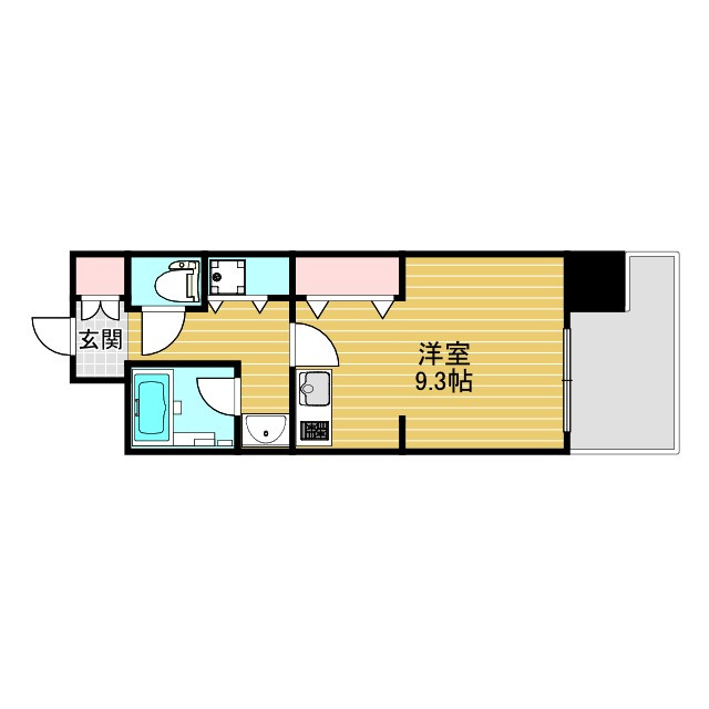 サンロワール江坂の間取り