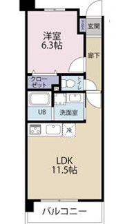 【間取り】 | ＡＲＴ　ＲＥＳＩＤＥＮＣＥ　ＫＡＷＡＧＵＣＨＩ | 間取りです。