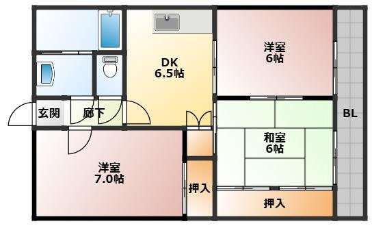 エミネント富の原の間取り