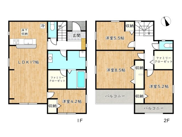 【間取り】 | 姫路市北平野５丁目／全3区画