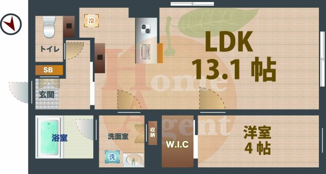 【間取り】 | アトリオフラッツ中野新井薬師 | 1LDKのお部屋です。