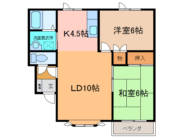 ヴェルデ１３の間取り