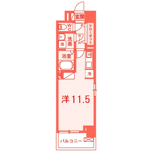 カームプレイン森崎の間取り|広々30.98㎡♪設備充実♪