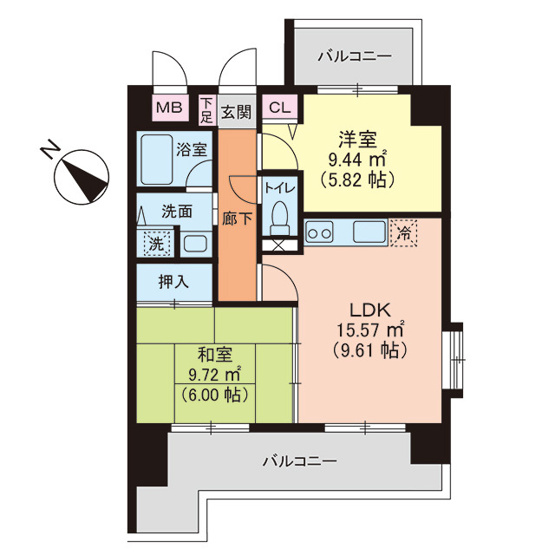 【間取り】 | クリエイティブハイツ春日原