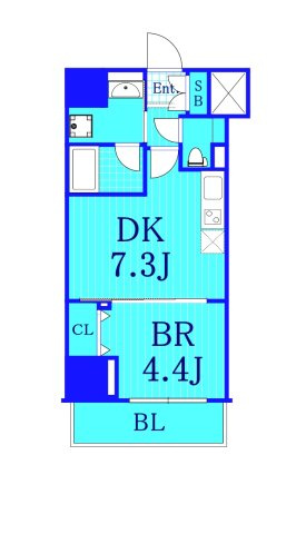 リヴシティ横濱関内弐番館の間取り
