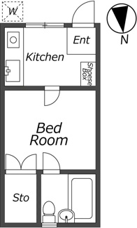 【間取り】 | AP345 プレステージ板橋本町第5 102 | 



