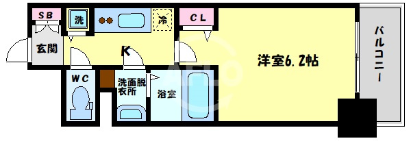 プレサンスタワー北浜の間取り|プレサンスタワー北浜　間取り