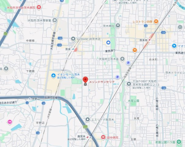 メゾンドサンセリテの地図