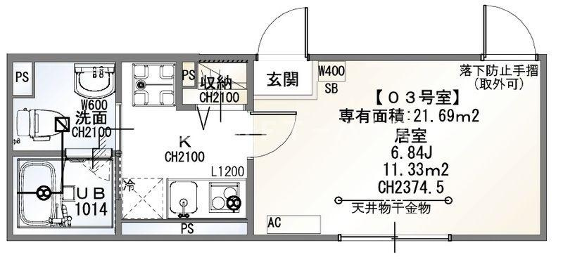 NanoCare Minami-Gyoutokuの間取り