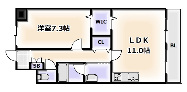 【間取り】 | グランドゥール敷津