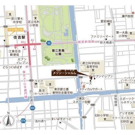 【地図】メゾン・シャルム