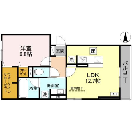 CalmCourt門戸の間取り