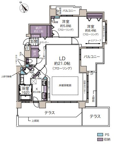 【間取り】 | クリーンリバーフィネス東札幌グランデュオウエスト