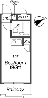 【間取り】 | AP315 セントヒルズ椎名町 105 | 



