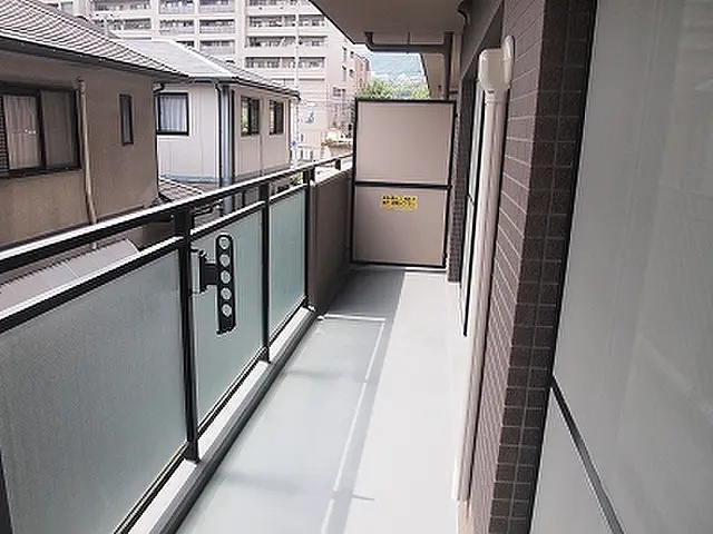 ボンヌール芦屋川のバルコニー