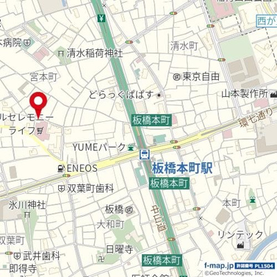 【地図】 | ソレイユ富士見Ａ棟
