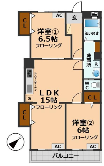 【間取り】 | ハイツアサミ