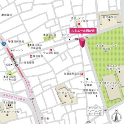 【地図】 | ルミエール西が丘