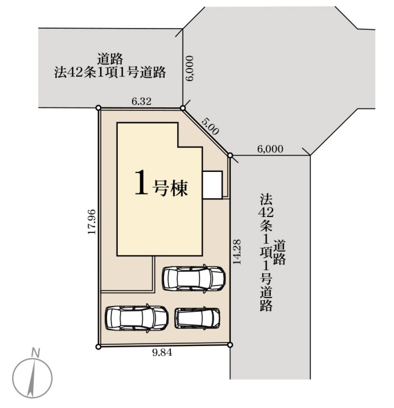 【LiveleGarden】宇都宮江曽島本町 全1棟の区画図
