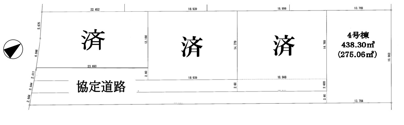 敷地面積132坪　売地　川越市池辺