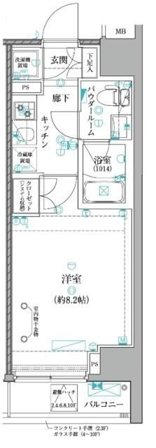 レアライズ日暮里ＥＡＳＴの間取り|間取りです。