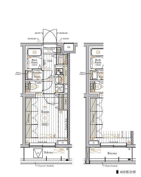川崎市多摩区宿河原３丁目の賃貸マンションの間取り