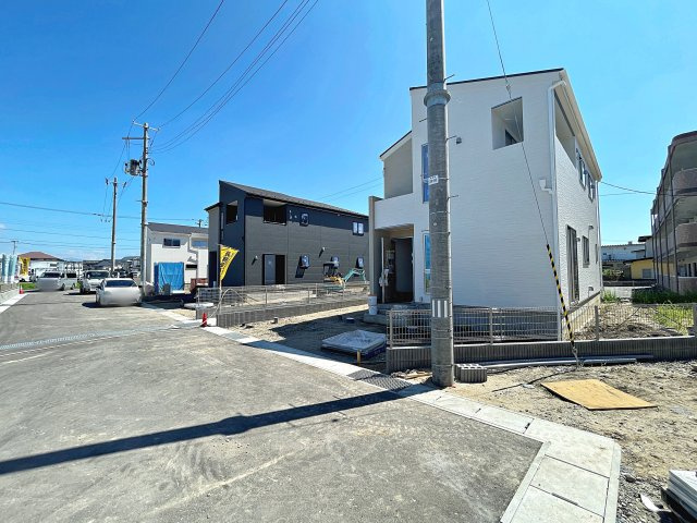 新築戸建・新築建売　福島市大森第10　大森小・信夫中の前面道路含む現地写真