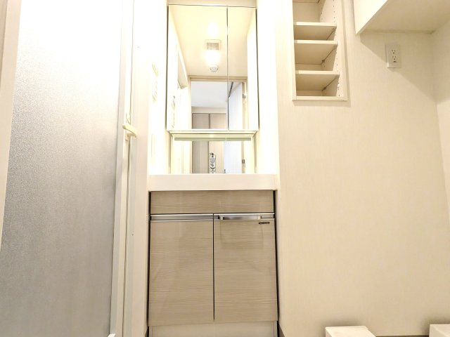 ケーディーエックスレジデンス豊洲の独立洗面台|独立洗面化粧台が付いています