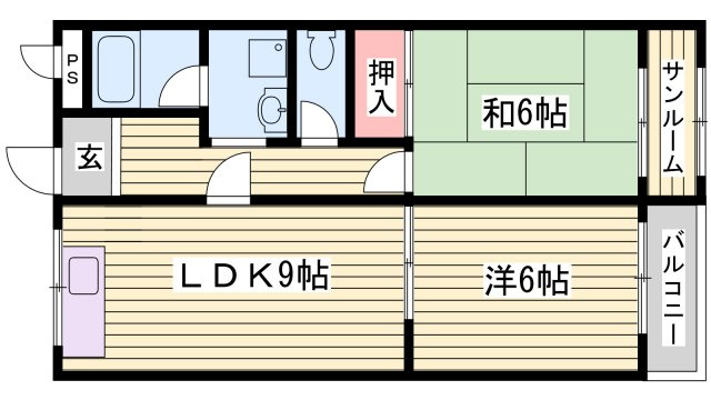 ハニーサイド塩屋の間取り