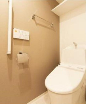 浅草田原町レジデンスのトイレ|落ち着いた色調のトイレです