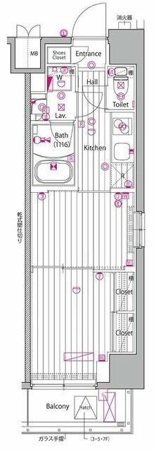 ガーラ・プレシャス神宮外苑の間取り|間取りです。