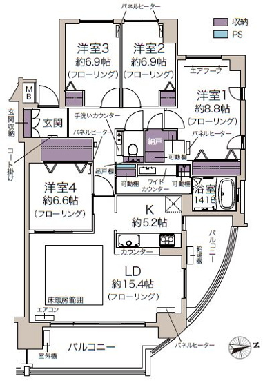 【間取り】 | シティハウス澄川天神山