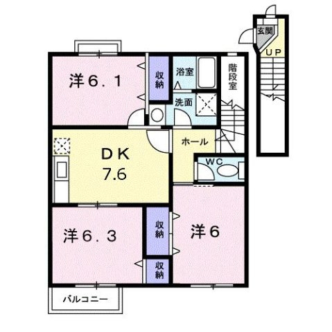 パールスクエアＣの間取り