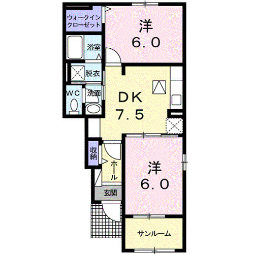 メゾンイケダＡの間取り