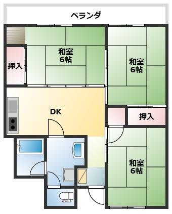 南薫ハイツ【キャッシュバック対象物件】の間取り