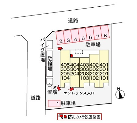 サニーレジデンスの区画図