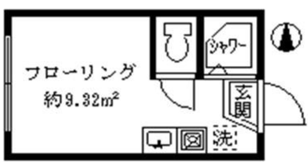 中野区若宮２丁目のアパートの間取り