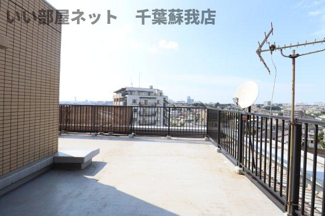 ダイアパレスヒルトップ・エフ千葉寺駅前のバルコニー|陽当たり良好なバルコニーです