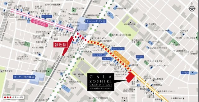 ガーラ雑色グランドステージの地図