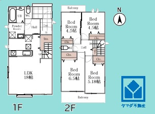 ハートフルタウン尼崎東園田3丁目の間取り|4LDK、土地面積137.71平米、建物面積93.05米、木造2階建。2026年8月完成予定。
