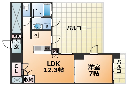 アルファレガロ神戸ウエストの間取り