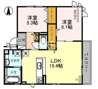 アンジュールの間取り