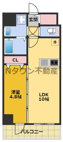 【間取り】 | プレサンス広小路通今池 | 間取りです。