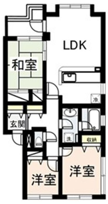 リズ市川平田の間取り