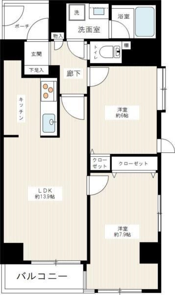 グランベル上野の杜の間取り