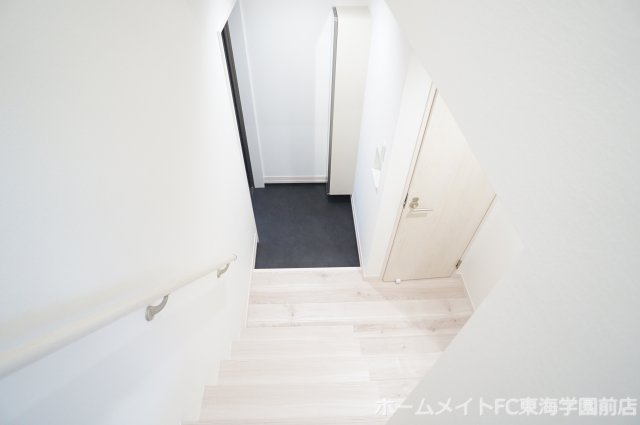 熊本市北区龍田９丁目のアパートの玄関